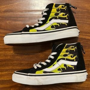 Kids vans green slime size 13